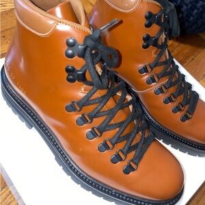 Common Projects Tan Leather Boots